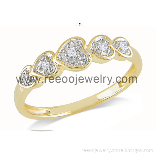 18k 925 Sterling Silver Pave Cubic Zircon Jewelry Ring